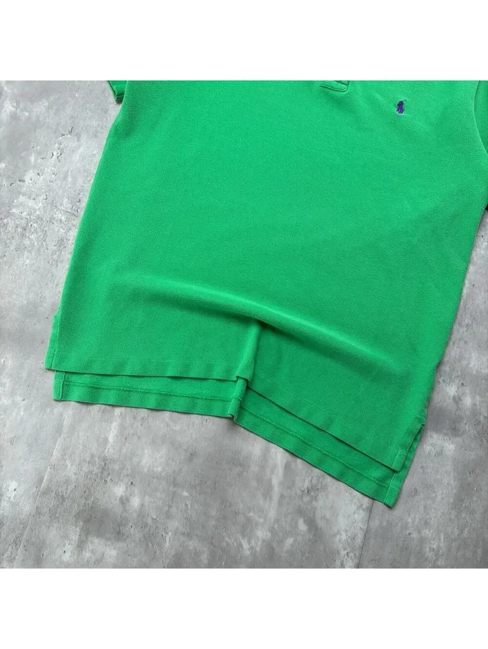 Vintage Green Polo Ralph Lauren Grunge Skater Polo Shirt